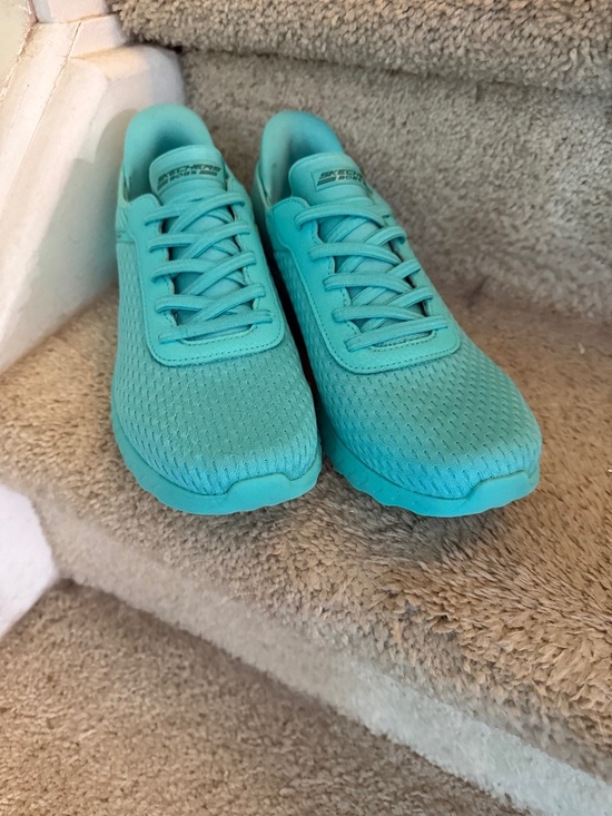 Sketchers Shoes - Sketchers Woman’s go walk slip ins … teal blue